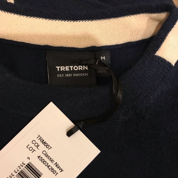 Tretorn navy blue long sleeve sweater. Size M - Picture 6 of 7